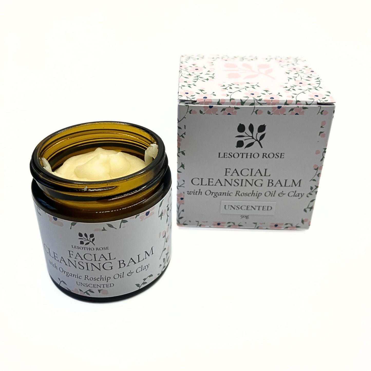 Organic Rosehip Oil and Clay Cleansing Balm - Unscented