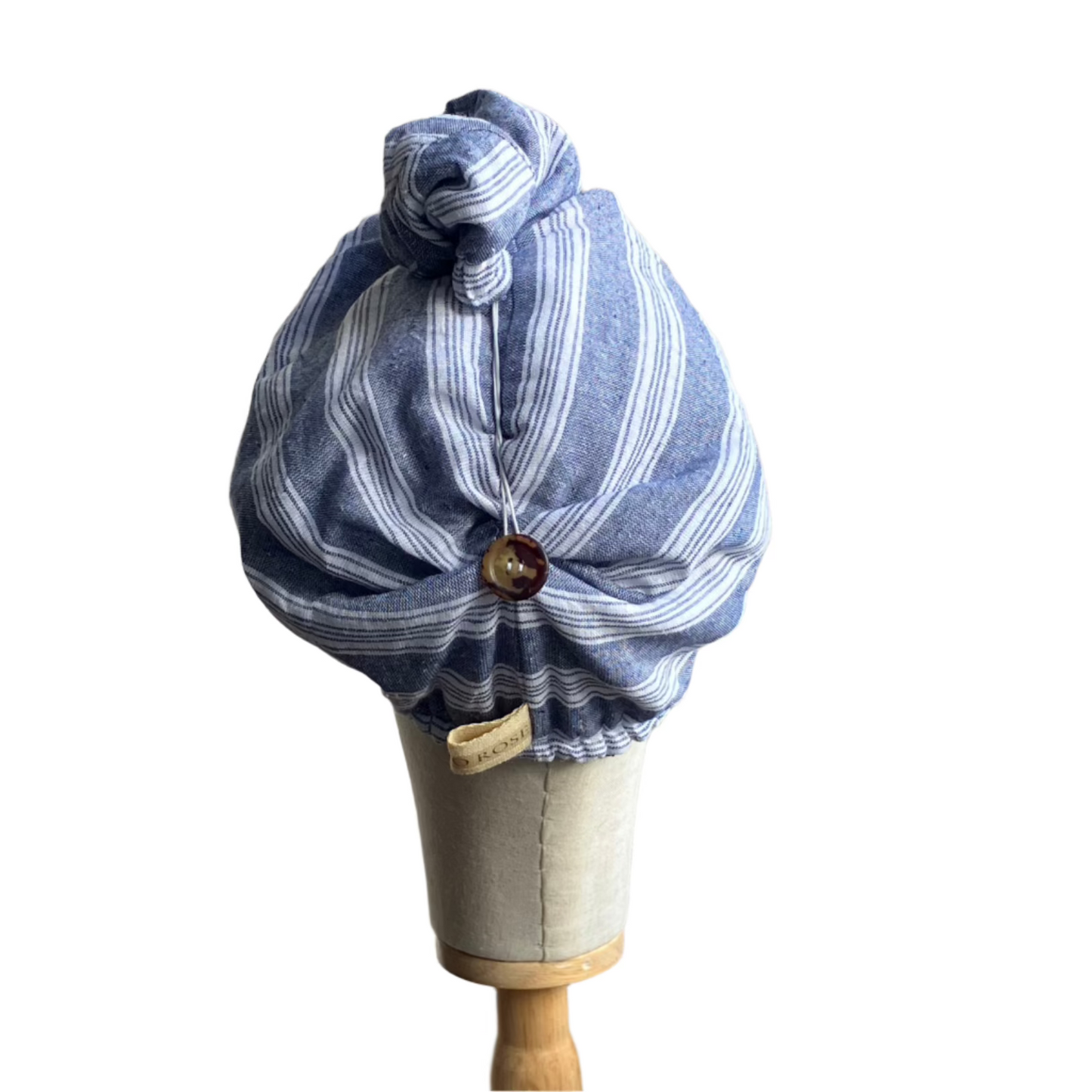 Hammam & Waffle Towel Hair Turban - Dark Blue