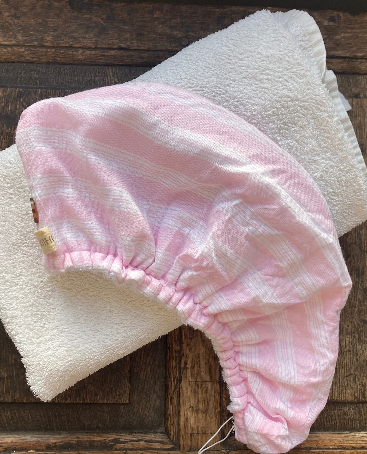 Hammam & Waffle Towel Hair Turban - Pink