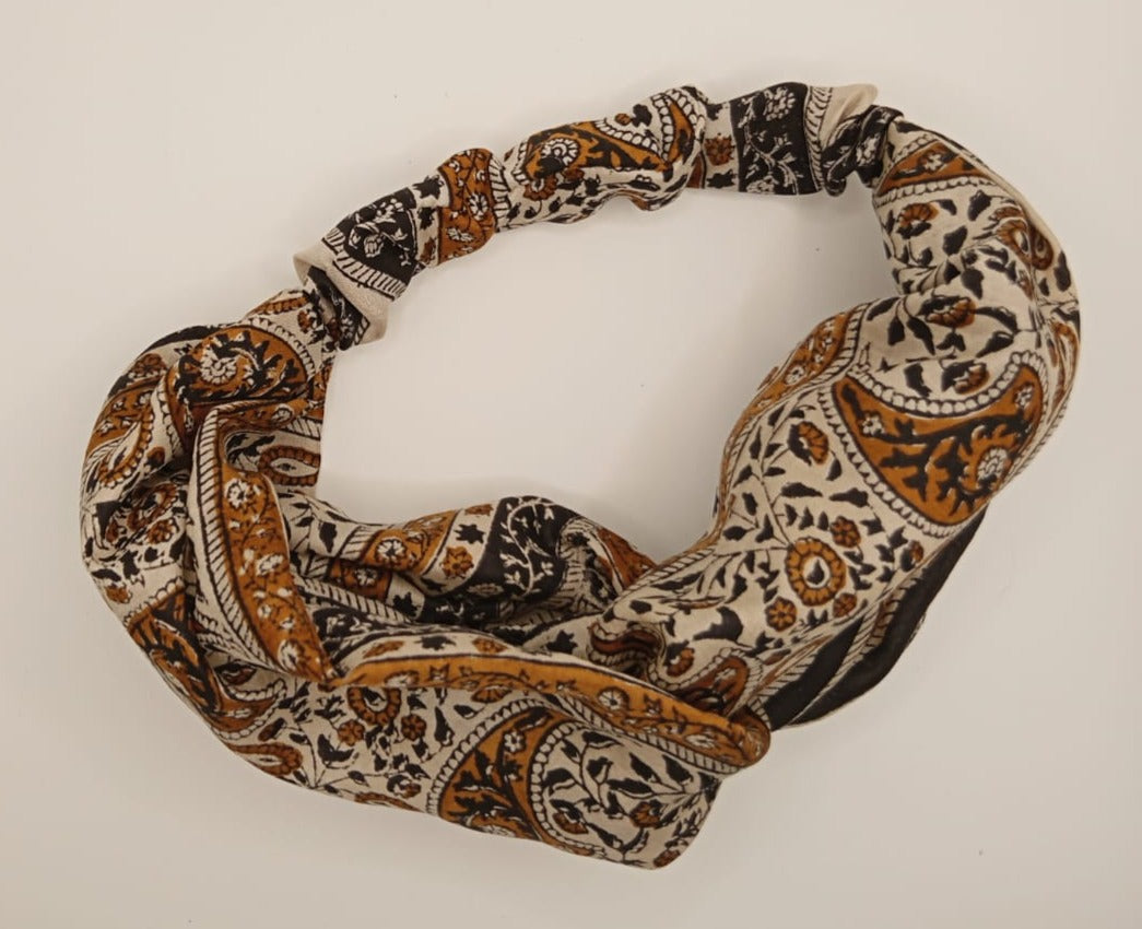 Silk saree turban headband