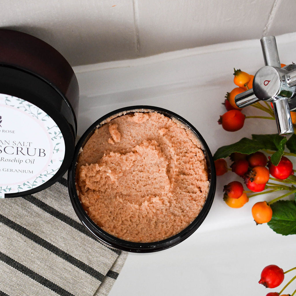 Body Scrub with Rosehip Oil