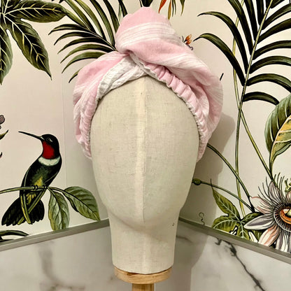 Hammam & Waffle Towel Hair Turban - Pink