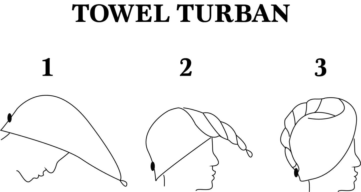 Hammam & Waffle Towel Hair Turban